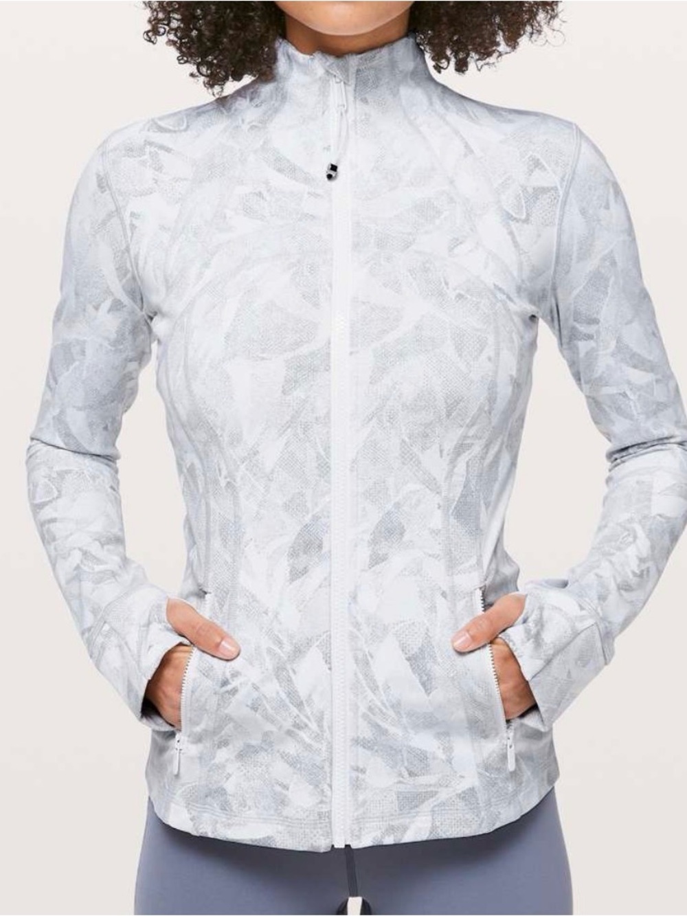 lululemon athletica Define Jacket Jasmine White MuLti-Print Zip Jacket